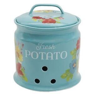 Pioneer Woman Breezy Blossoms Stoneware Potato Keeper 9.5”